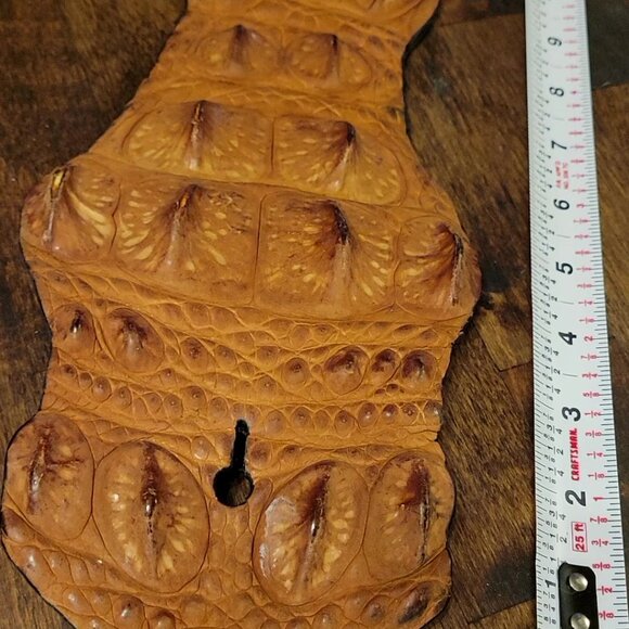 Tan Caiman Guitar Strap Statement Piece – Ethically Sourced Made in America - Picture 12 of 12